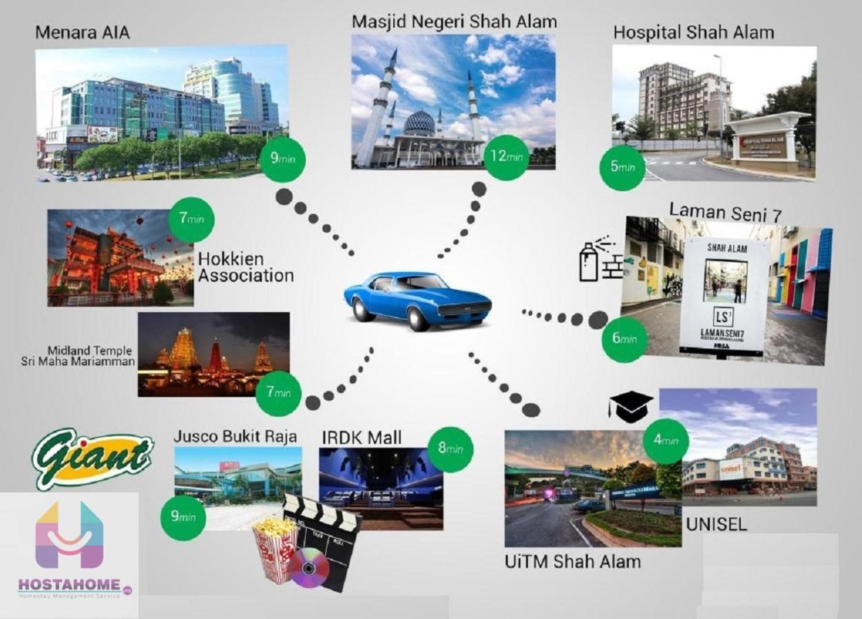 Hostahome Suites At I-City, Central Mall 莎阿南 外观 照片