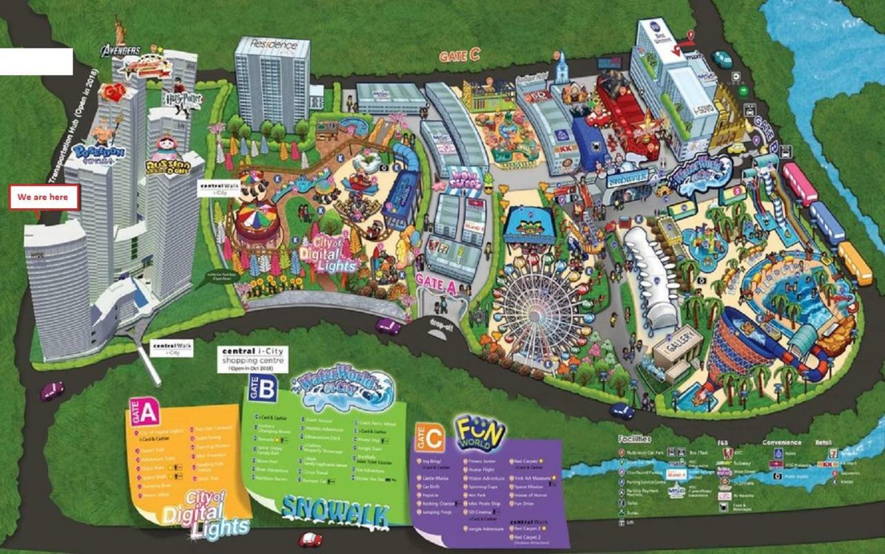 Hostahome Suites At I-City, Central Mall 莎阿南 外观 照片